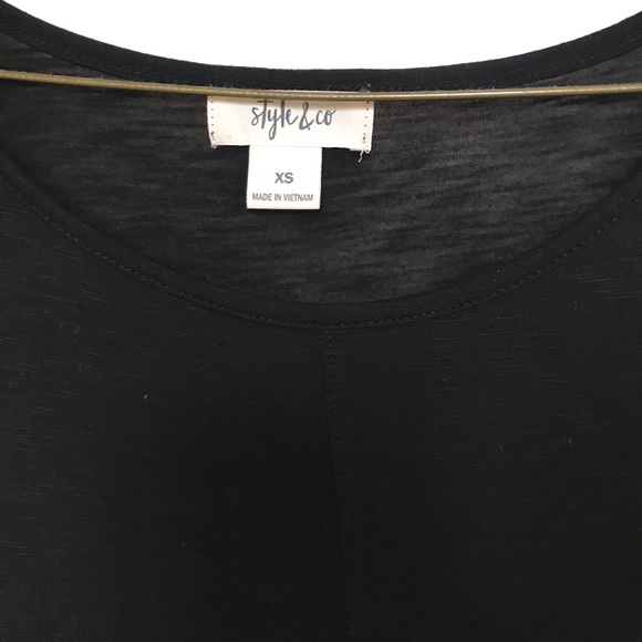 Style & Co Ruffled Hem Top - Picture 4 of 5